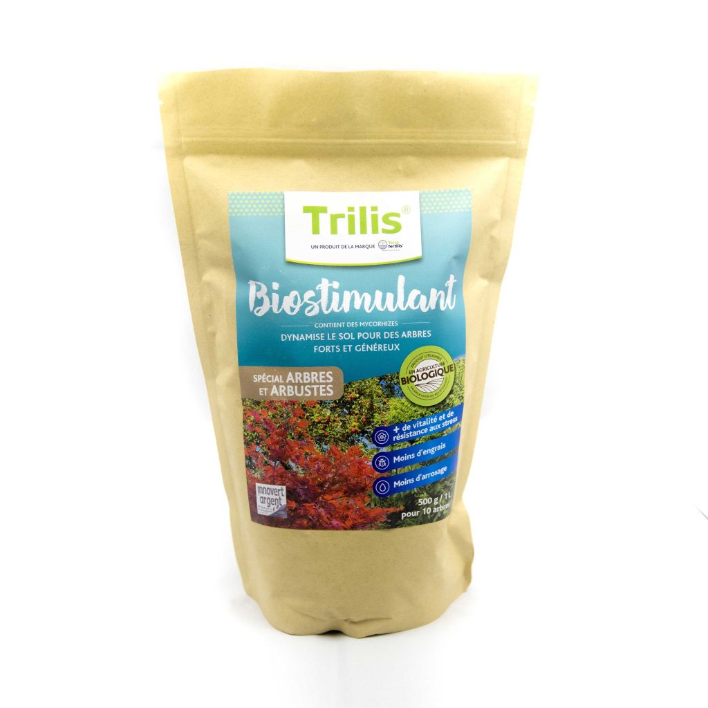  Biostimulant Trilis - Mycorhize Et Charbon Actif - Pour Arbres Et Arbustes - Sac De 500 G