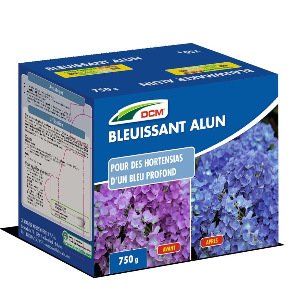  Bleuissant Hortensias DCM En Boîte De 750 Grammes (Alun Potassique)