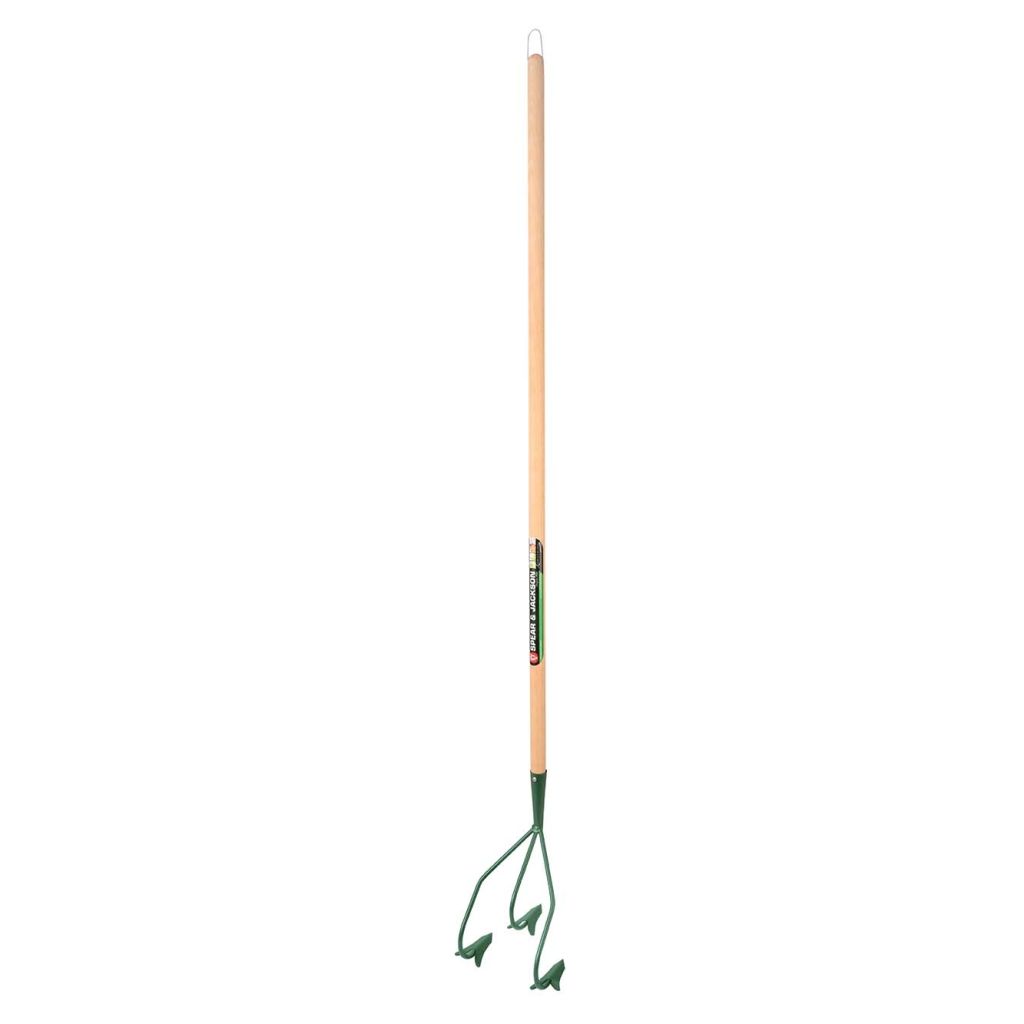  Cultivateur à Main 3 Dents Fixes Manche Bois Pomme Spear & Jackson