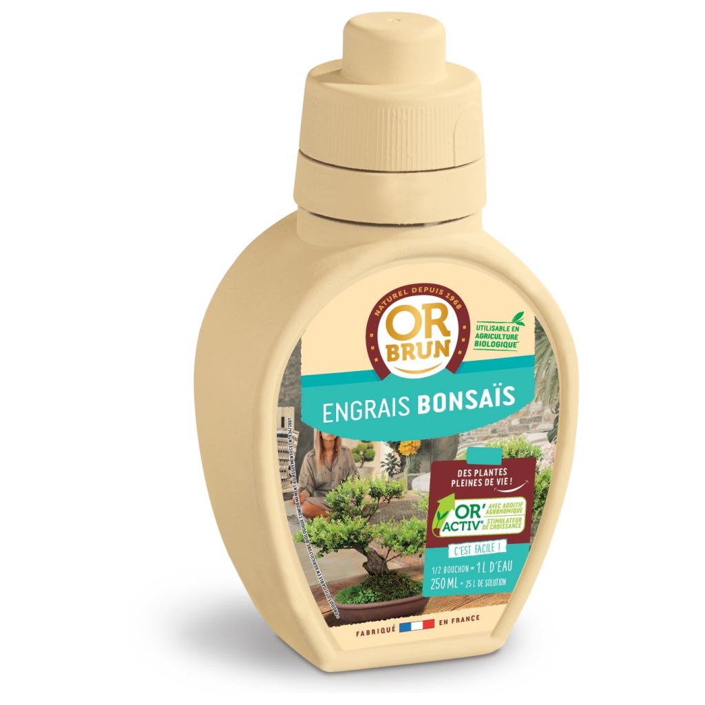  Engrais Liquide Bonsaïs Or Brun En Bidon De 250 Ml