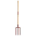  Fourche à Bêcher Terracotta Avec Manche En Bois Pomme Leborgne