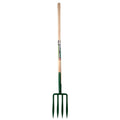  Fourche à Bêcher 4 Dents Spatulées 23 Cm Avec Manche En Bois Pomme Spear & Jackson