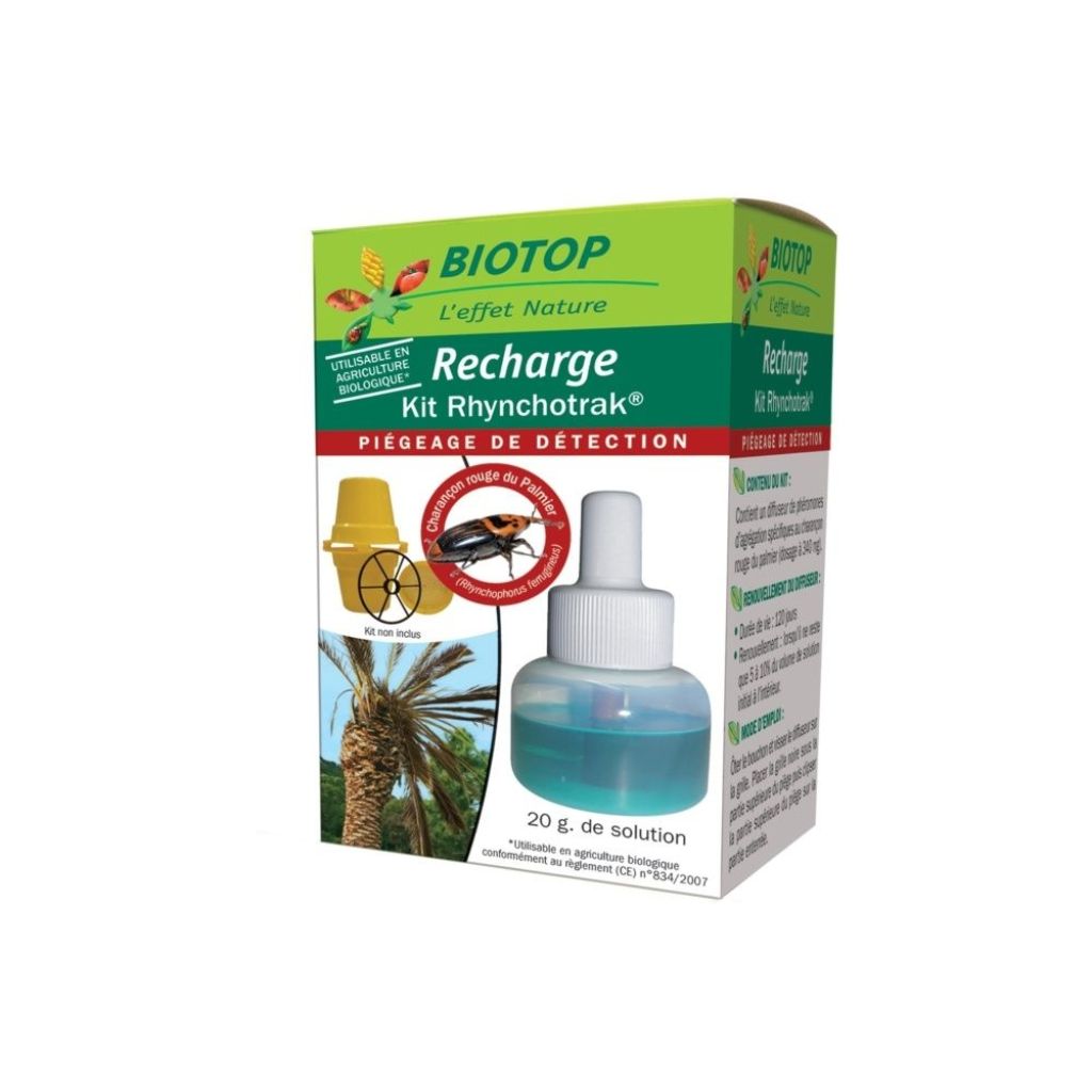  Recharge Phéromone Pour Piège Rhynchotrak® Biotop Contre Le Charançon Rouge Du Palmier