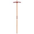  Serfouette Panne Et Fourche 26cm Terracotta Manche Bois Pomme Leborgne